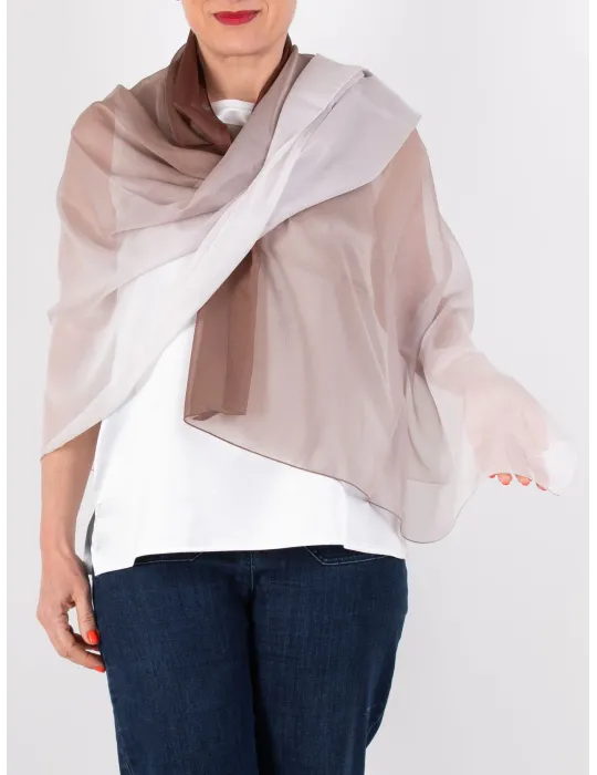 Green blended formal silk scarf shawl or beach robe sarong