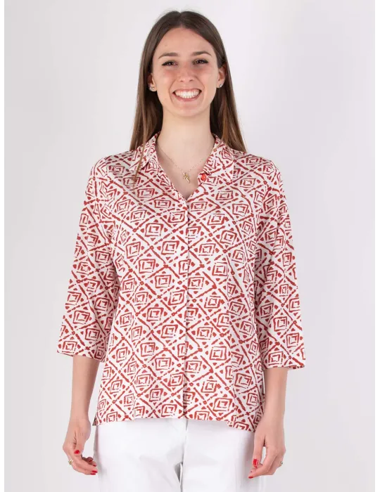 Camicia in jersey di viscosa Riva Tricot | Abbigliamento donna curvy Camicia in jersey di viscosa Riva Tricot | Abbigliamento donna curvy
