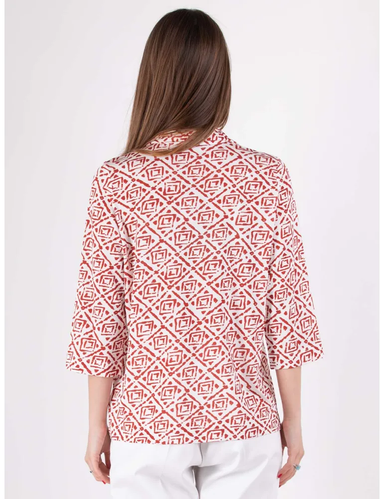 Camicia in jersey di viscosa Riva Tricot | Abbigliamento donna curvy