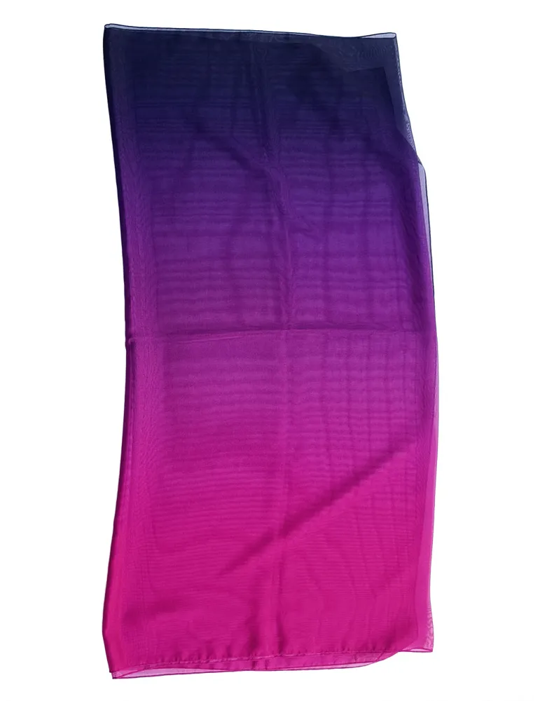 Blended purple and fuchsia silk shawl | Formal scarf sarong beach robe