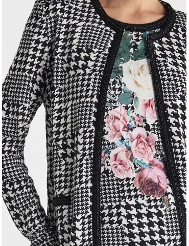 Piero Moretti black and white printed two pieces twinset 2