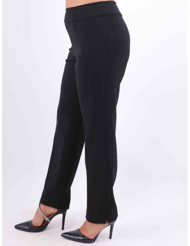 Aldo Colombo black wool and silk formal cigarette trousers 2