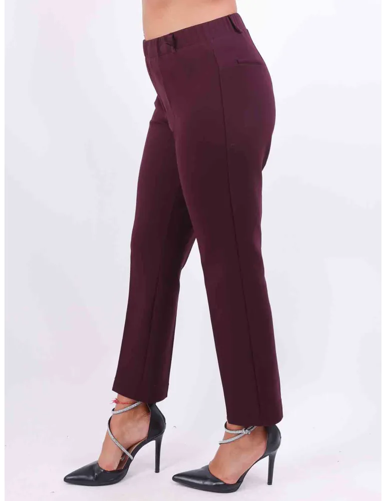 Rubamori Autun. Inverno | Pantaloni bordeaux a sigaretta fino alla 52