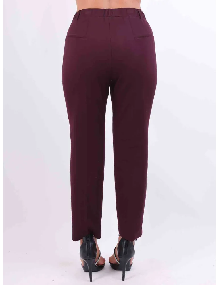 Rubamori Autun. Inverno | Pantaloni bordeaux a sigaretta fino alla 52