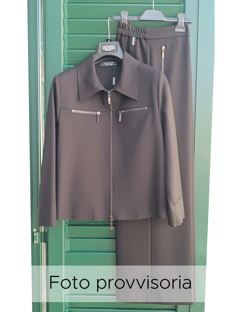 Volpato Italy black jacket and trousers suit