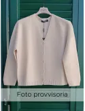Volpato Italian Knitwear | Wool Vanilla beige short knit jacket