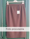 Gonna tubino classico midi marrone scuro midi Piero Moretti A/I 25-26