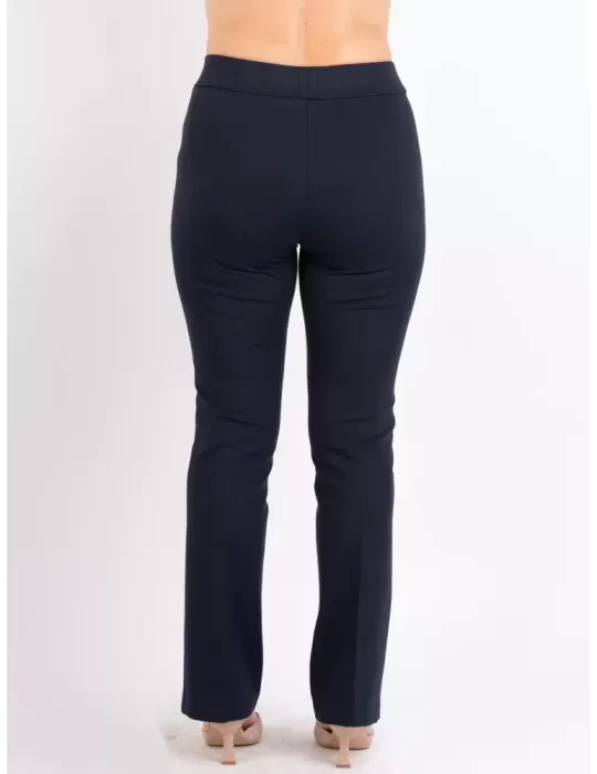 Volpato dark blue jersey viscose flared trousers