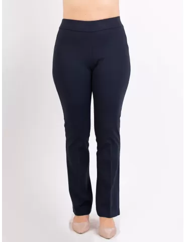 Volpato dark blue jersey viscose flared trousers