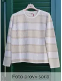 Vanilla & Gold merino and cashmere wool sweater Frida Madè Italian luxury
