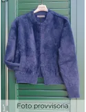 Blue fluffy tracksuit jacket by Riva Tricot