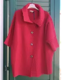 Bordeaux Oversized Kimono Jacket-Cardigan by Mercuriali