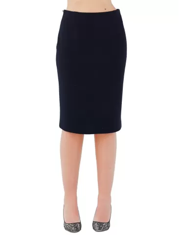Shopping Aldo Colombo plus size black skirt thick merino wool