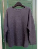 Volpato black baby Alpaca Wool oversized Sweater