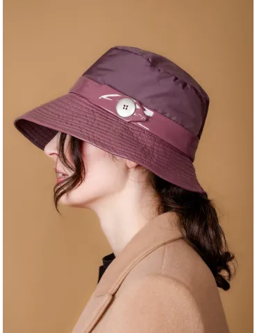 Bissoli Fashion Hats | Cappello cloche antipioggia in vernice rosantic 2