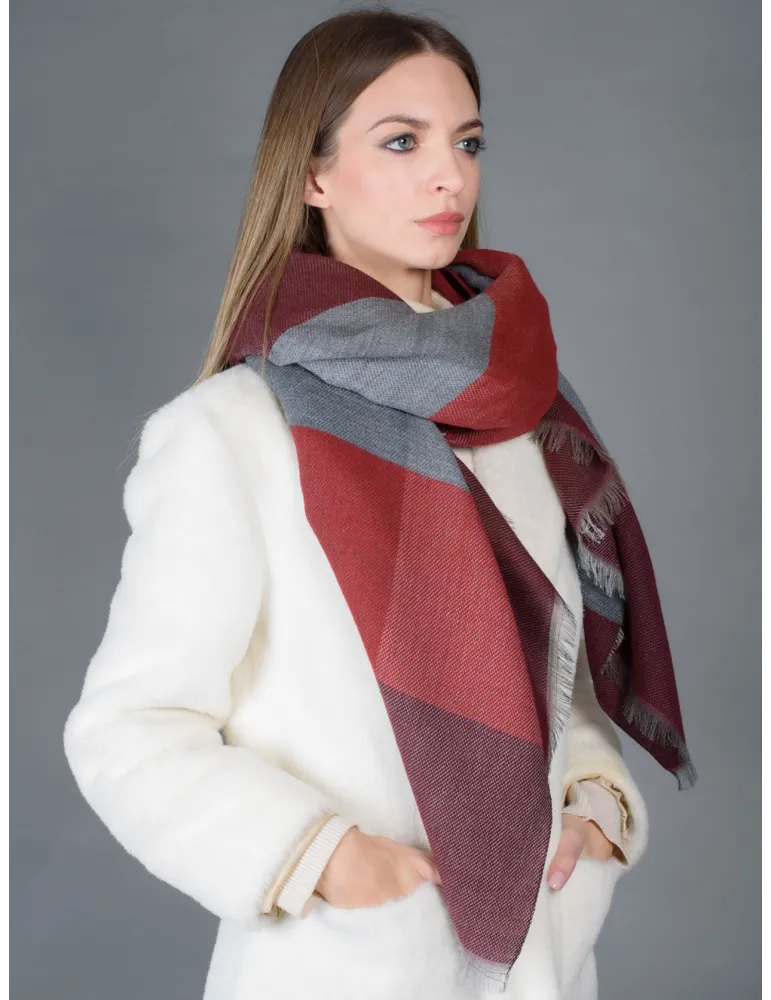 Wool and Silk Large Pashmina Scarf – Simple Elegance, Made in Italy
