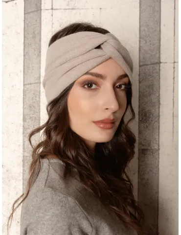 Fascia per la testa turbante in lana e cashmere | Cappelli donna Bissoli 2