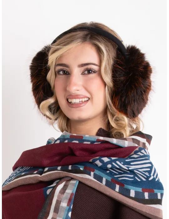 Brown Faux Fur Earmuffs by Complit