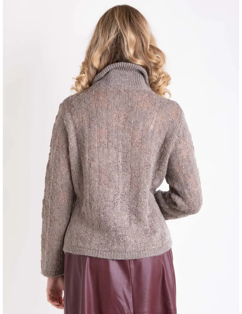 Frida Madè | Cardigan in lana e alpaca Ballantines con paillettes