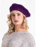 Purple wool beret by Complit