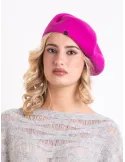 Fuchsia wool beret by Complit