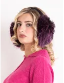 Purple Faux Fur Earmuffs by Complit