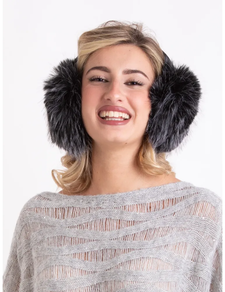 Complit Italian Fashion Hats and accessories | Brown Faux Fur Earmuffs