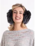 Black Faux Fur Earmuffs by Complit