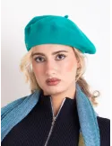 Emerald green wool beret by Complit
