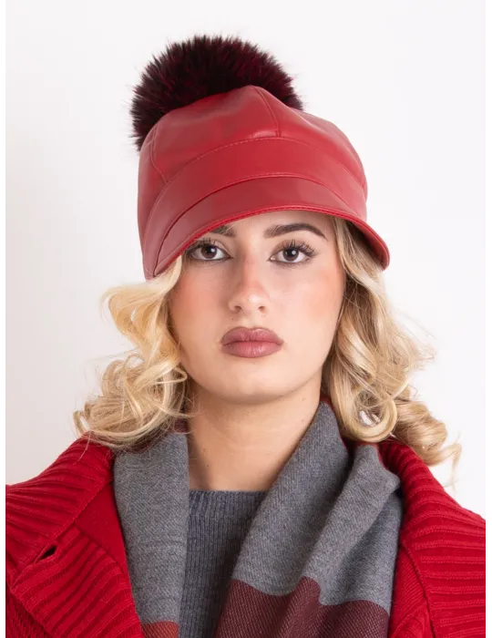 Complit Italian Hats | Waterproof Leather riding Cap – Purple