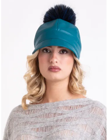 Complit Italian Hats | Waterproof Leather riding Cap – White 2