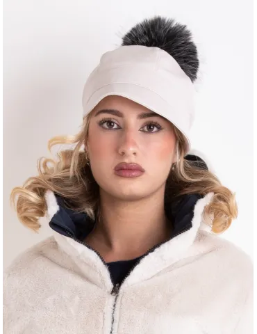 Complit Italian Hats | Waterproof Leather riding Cap – White 2