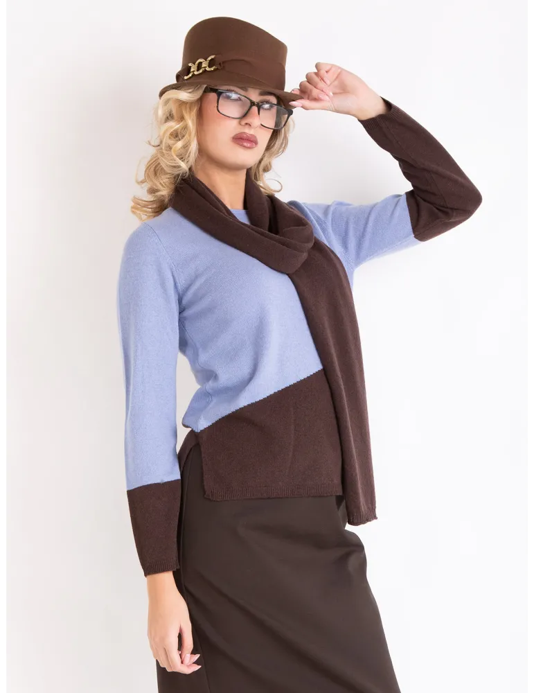 Complit Fashion Hats | Cappello elegante feltro marrone e oro