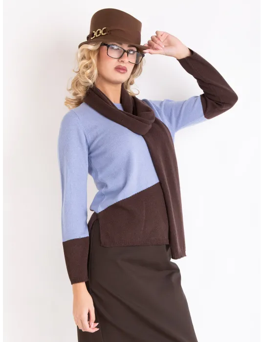 Elegant brown high-crown felt hat | Complit Italian Elegance