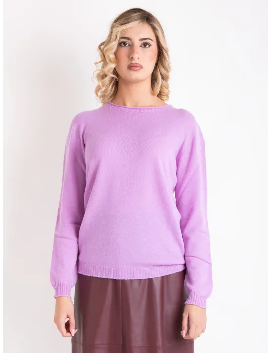 Volpato Italy lilac 100% pure cashmere sweater