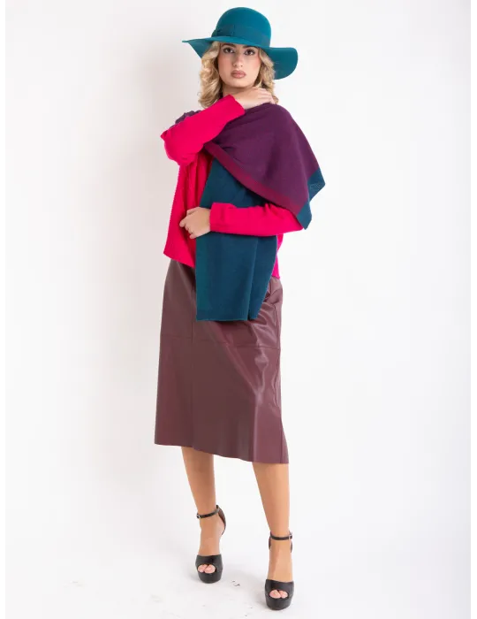 Sciarpa in cashmere a fili alterni Nicki Colombo