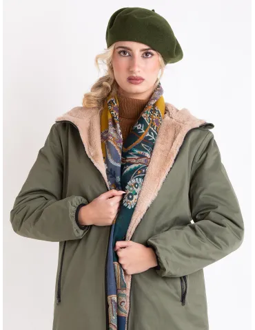 Nicki Colombo Luxury Italian scarves | Multi-colours striped wool scarf 2