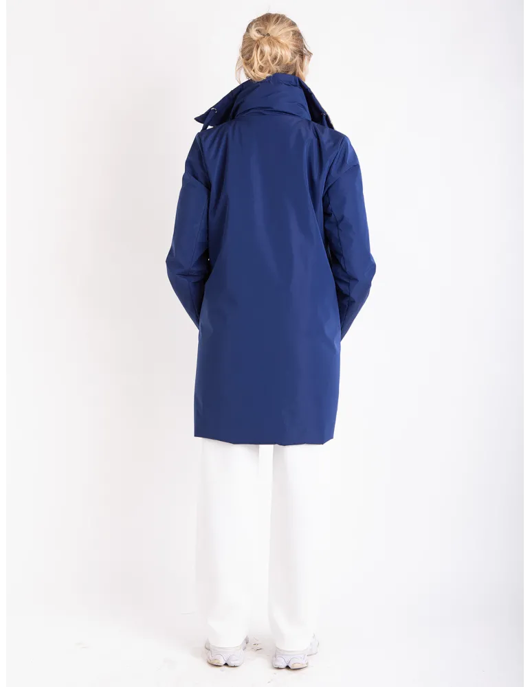 Giaccone impermeabile reversibile blu e oro fino alla taglia 54