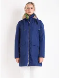 Blue & Gold Waterproof Jacket with Light Padding