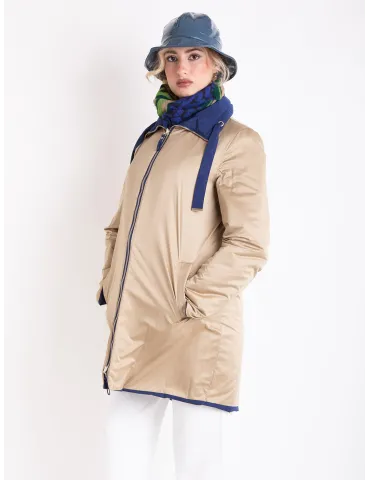 Blue & Gold Waterproof Jacket with Light Padding 2