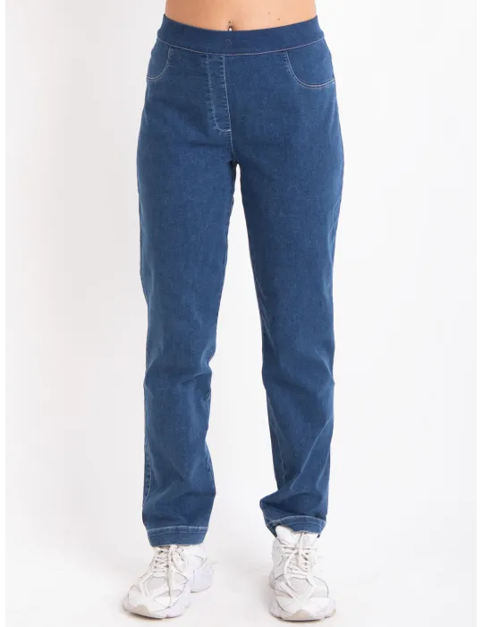 Volpato Italy bodycon dark blue push-up jeans trousers
