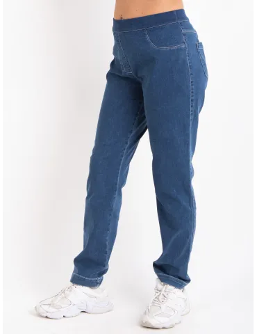 Volpato Authentic Italian Denim | Black jeans trousers with rhinestones