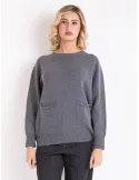Francesca Mercuriali Italian luxury knitwear | Grey cashmere sweater