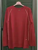 Riva Tricot Italian fashion Knitwear | Brick red merino wool sweater
