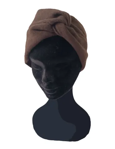 Brown Wool and cashmere turban headband