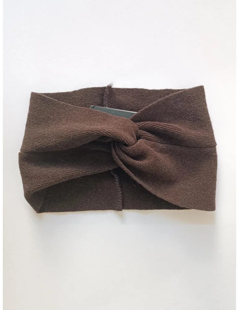 Stylish women's fashion Hats | Brown Wool and cashmere turban headband