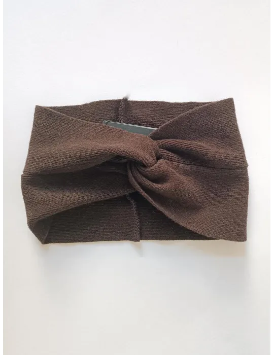 Stylish women's fashion Hats | Brown Wool and cashmere turban headband