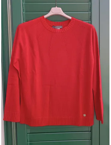 Cozy Glow Rhinestone Red wool Sweater