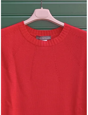Cozy Glow Rhinestone Red wool Sweater 2
