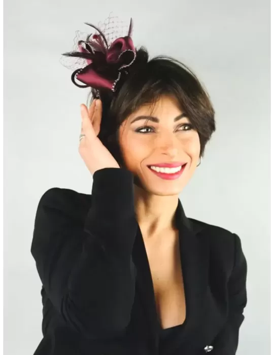 Cappelli donna Complit | Cappello marrone coccio in lana con ricamo